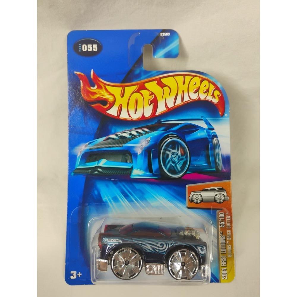 2004 Hot Wheels #055 First Editions 55/100 Brick Cutters Blue